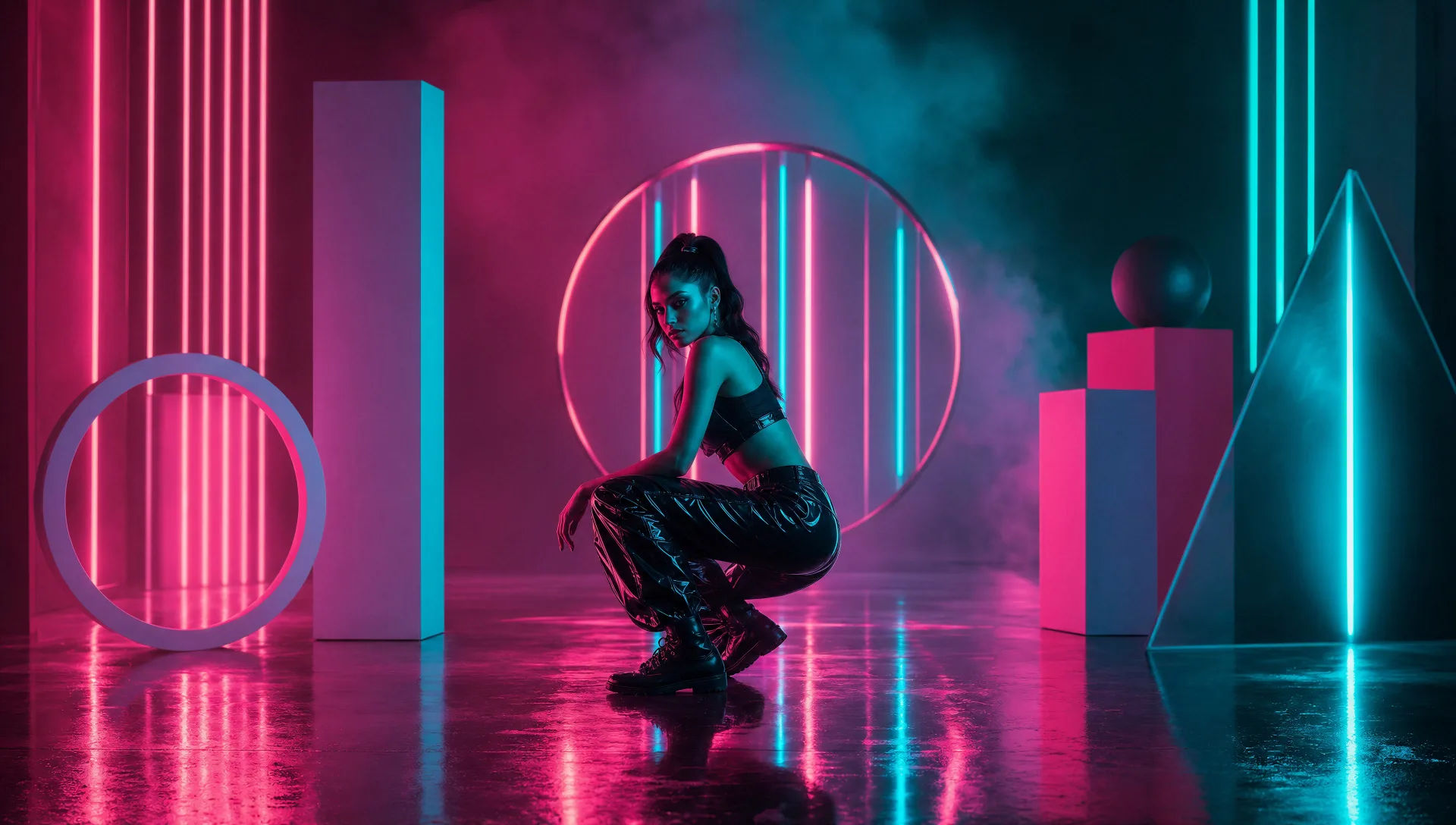 Um set em neon