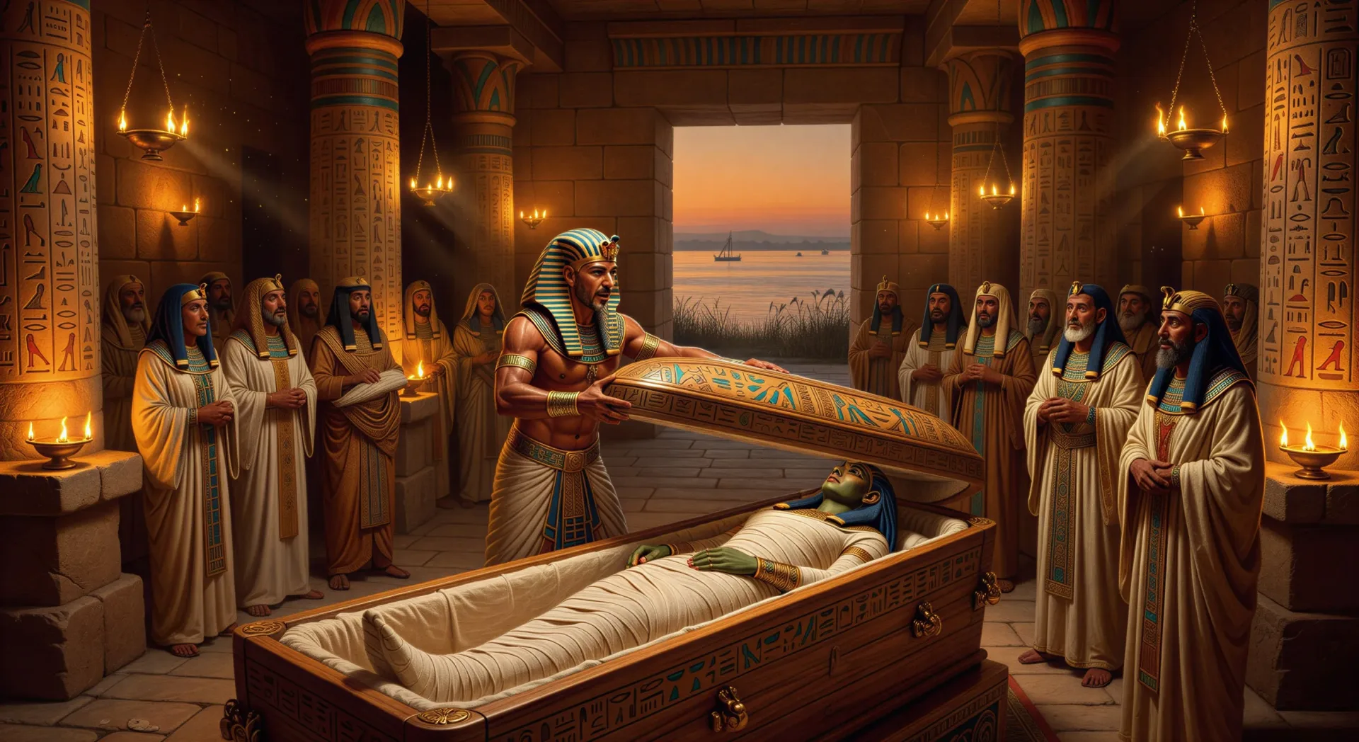 Set seals Osiris in the coffin
