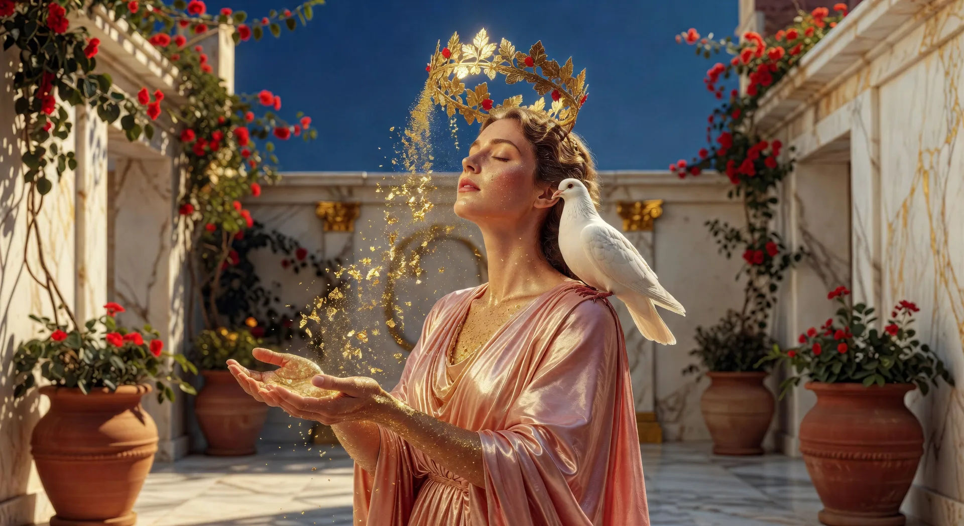 Aphrodite gilds Pandora