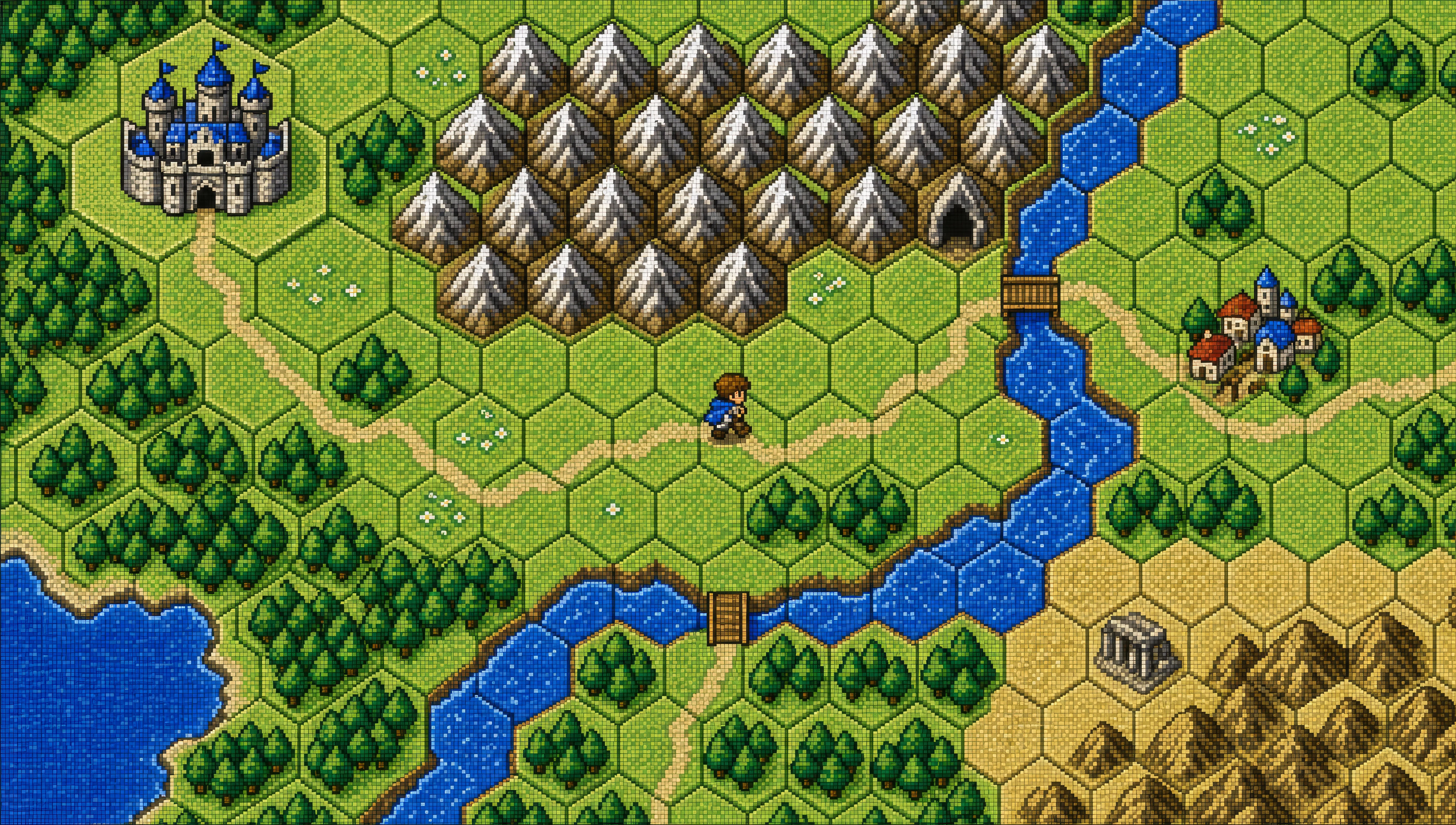 Peta dunia JRPG overworld
