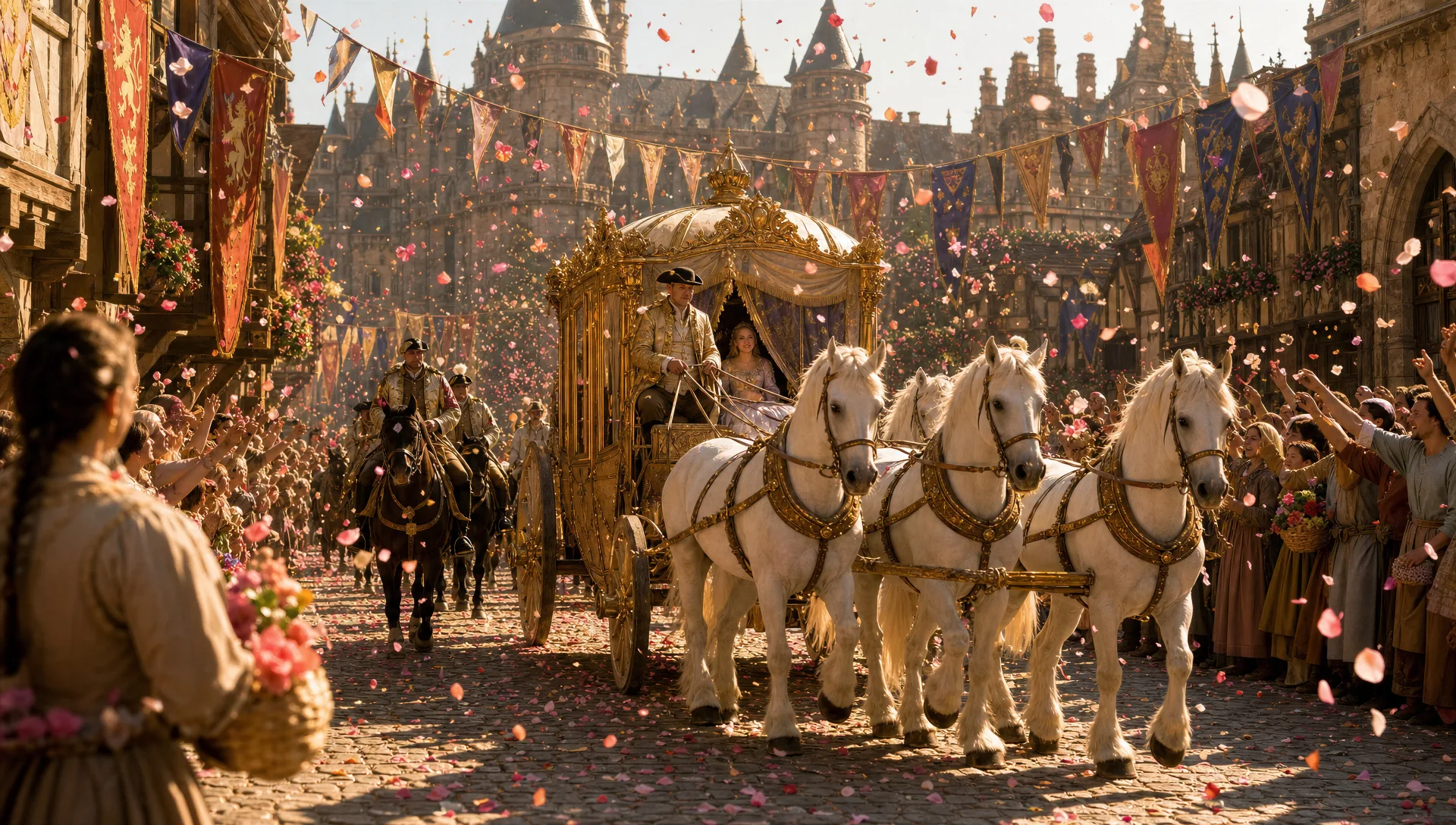 The royal procession