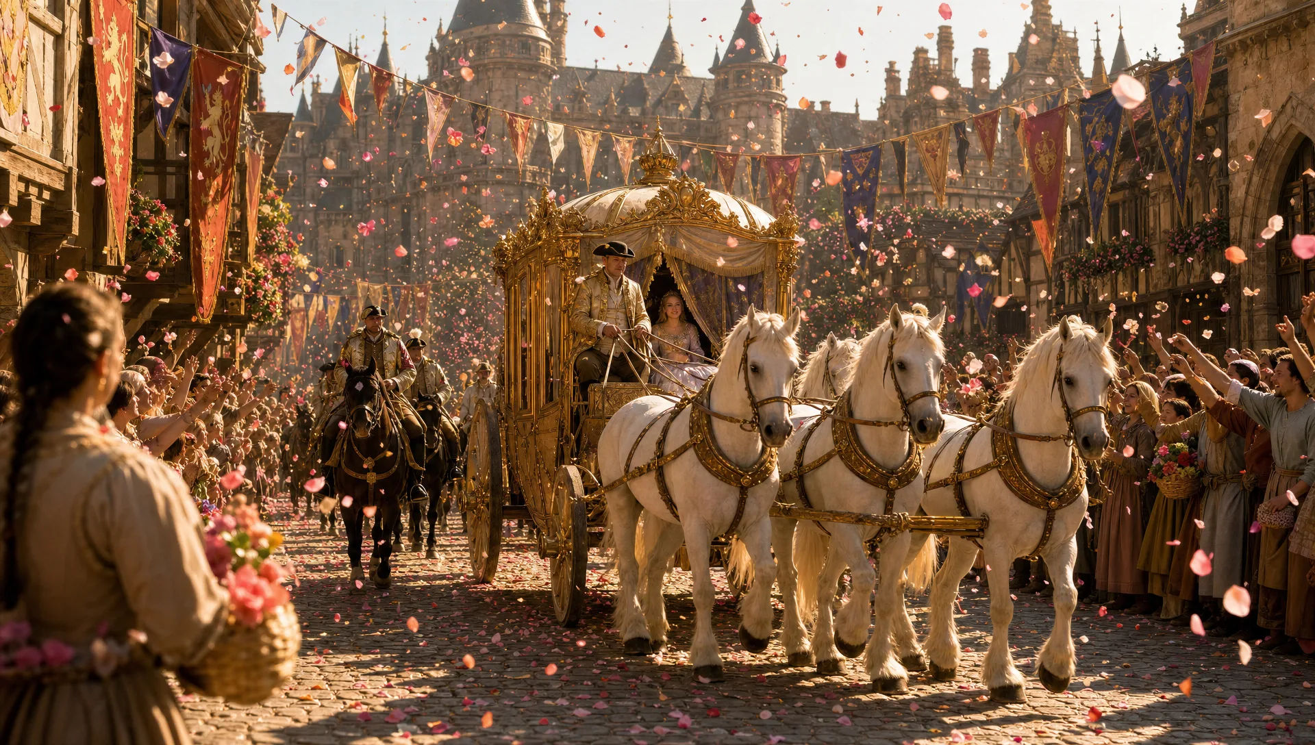 The royal procession
