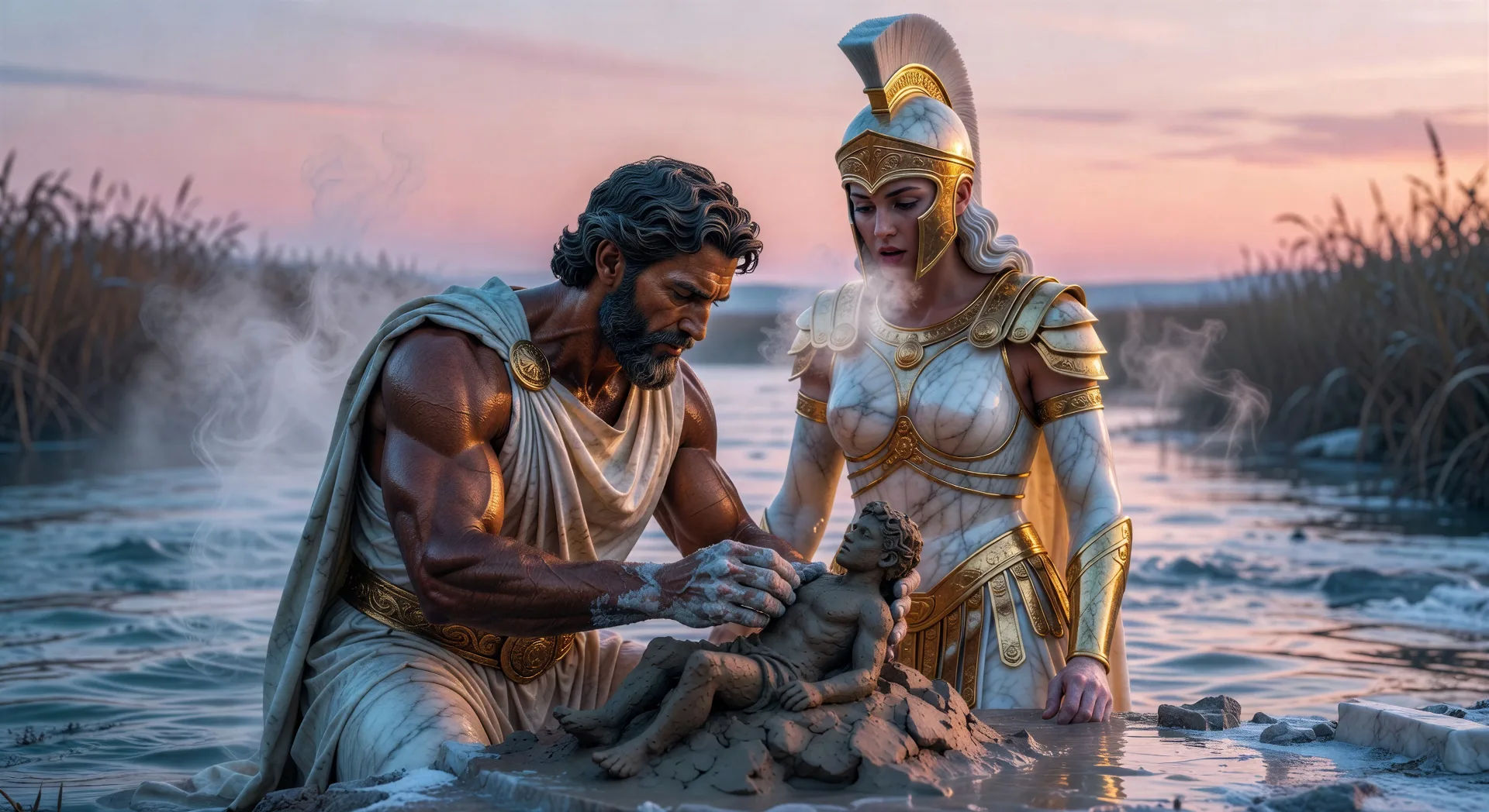 Prometheus shapes humanity
