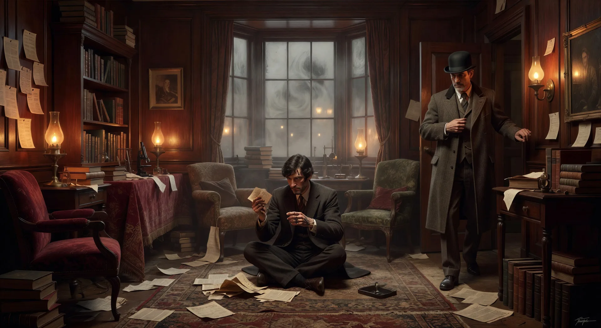 221B Baker Street by gaslight