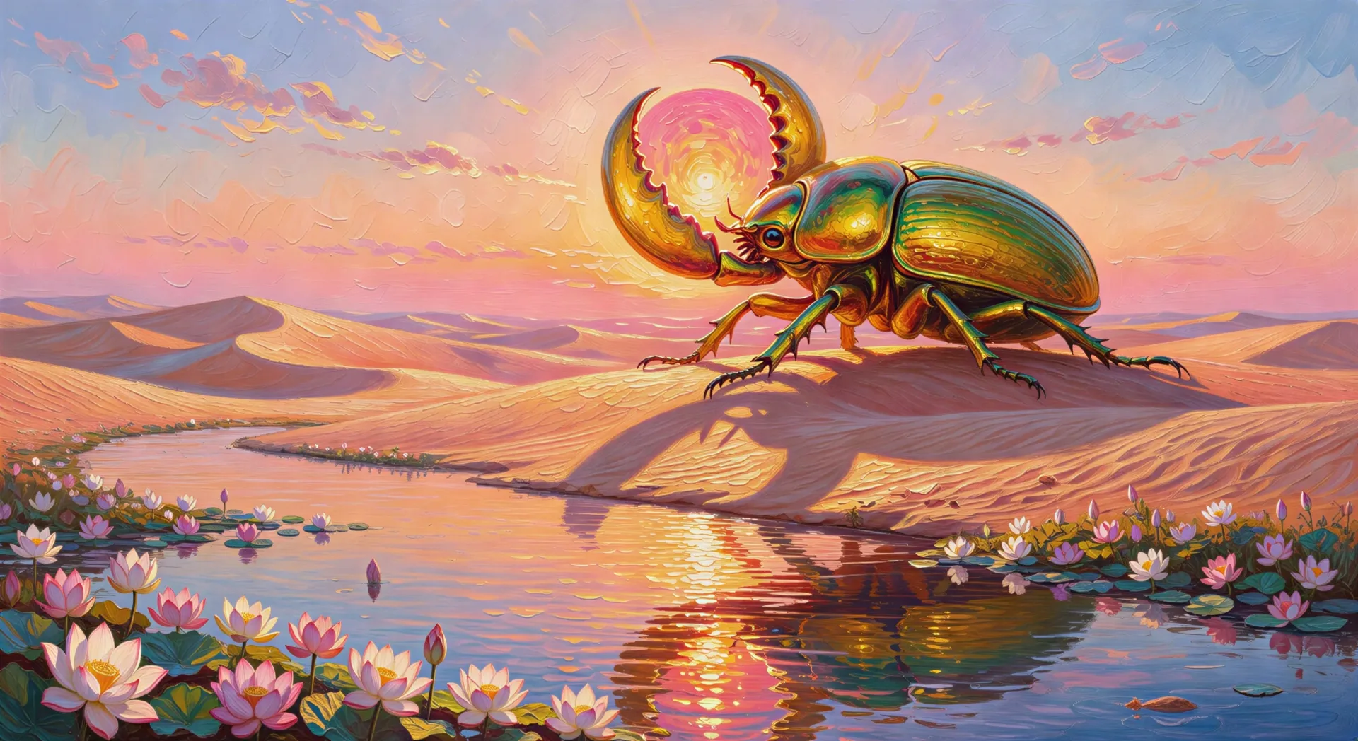 Khepri pushes the dawn