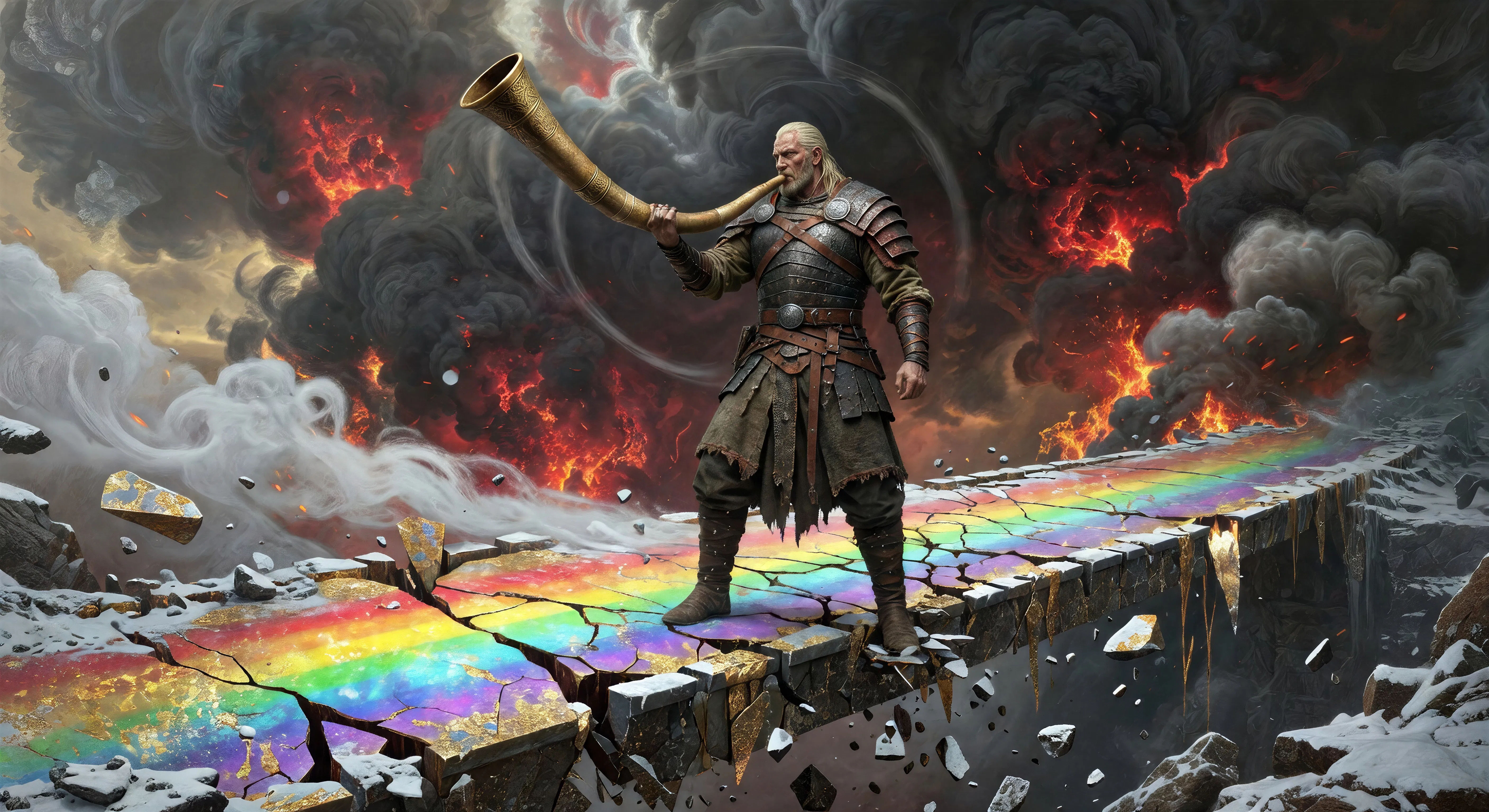 Heimdall toca o Gjallarhorn