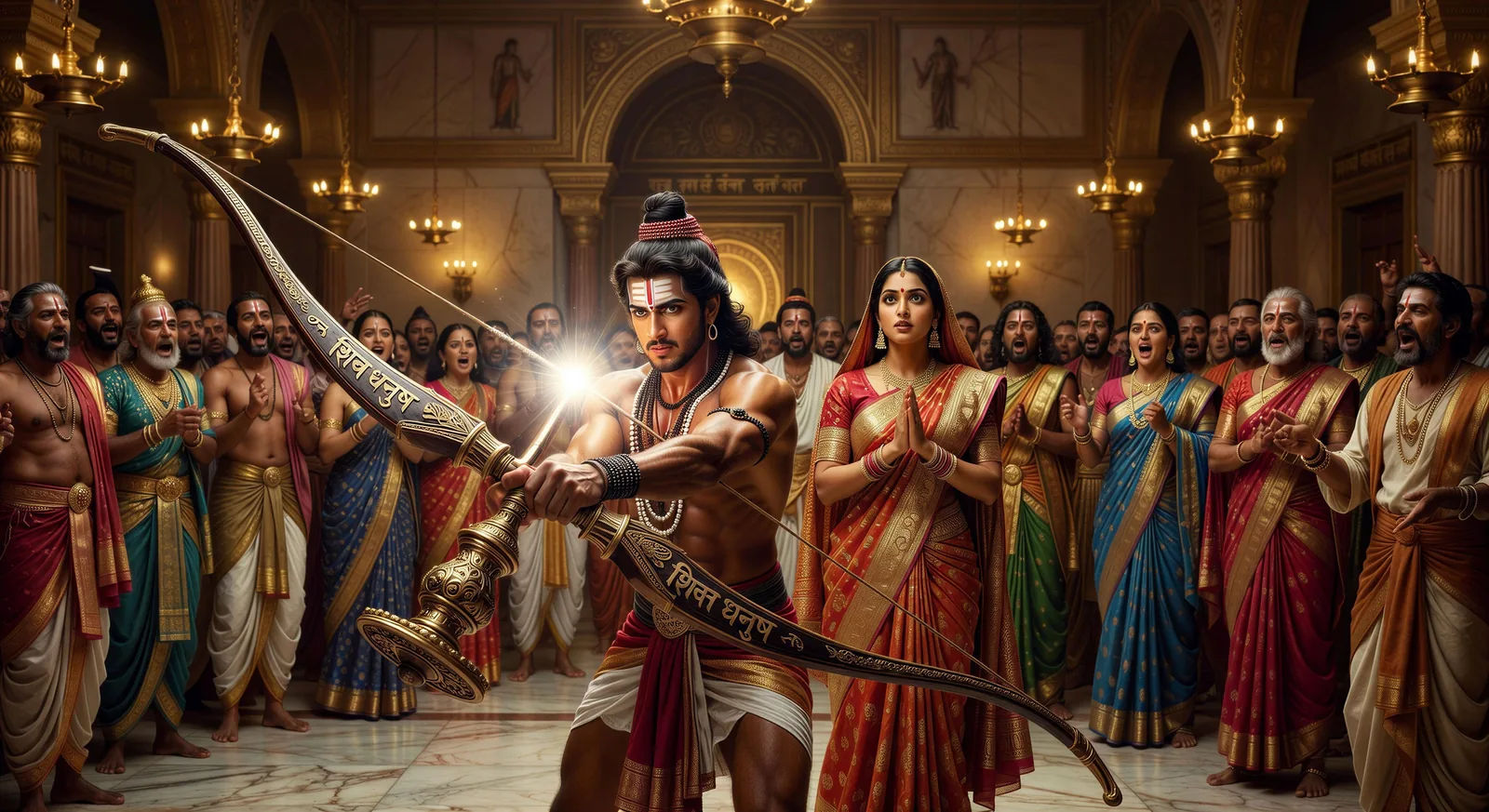 O swayamvara de Sita e a quebra do arco de Shiva