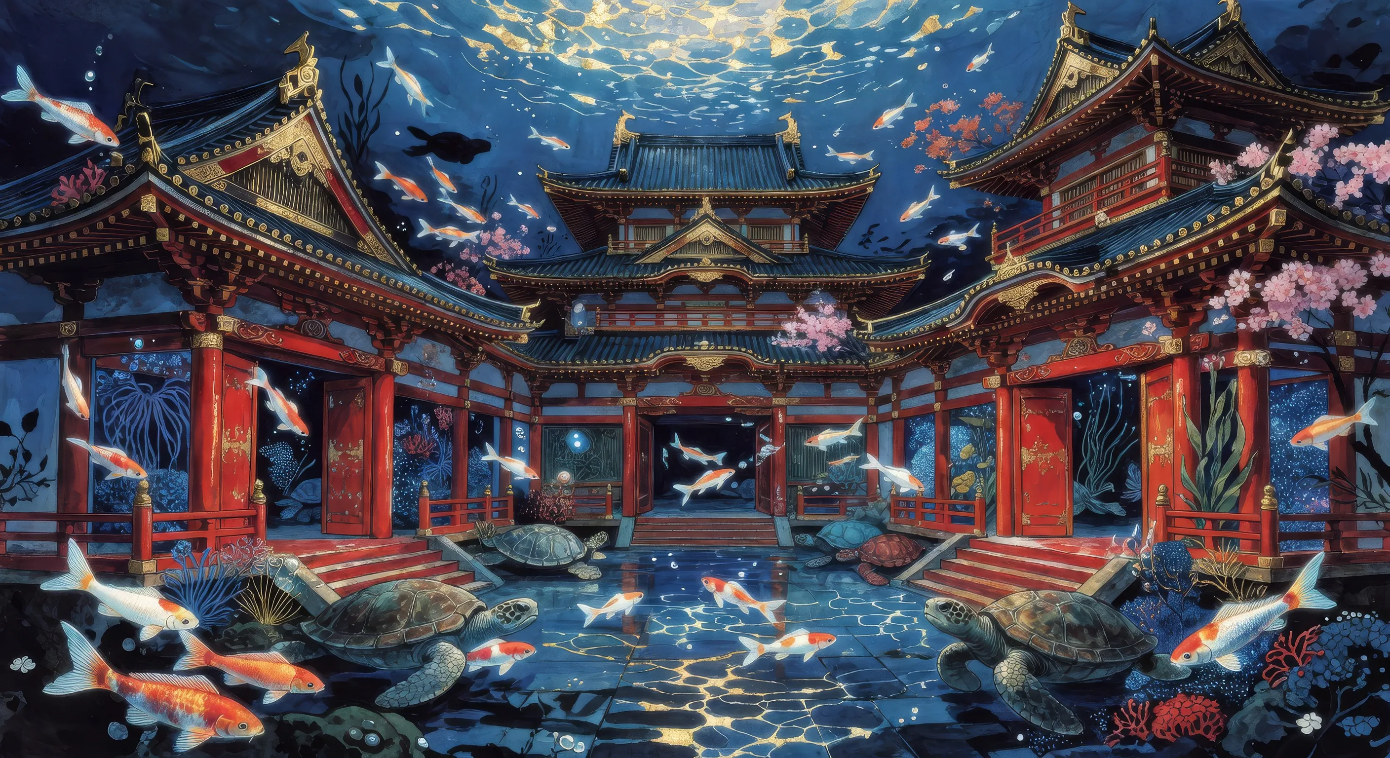 Ryugu-jo beneath the sea