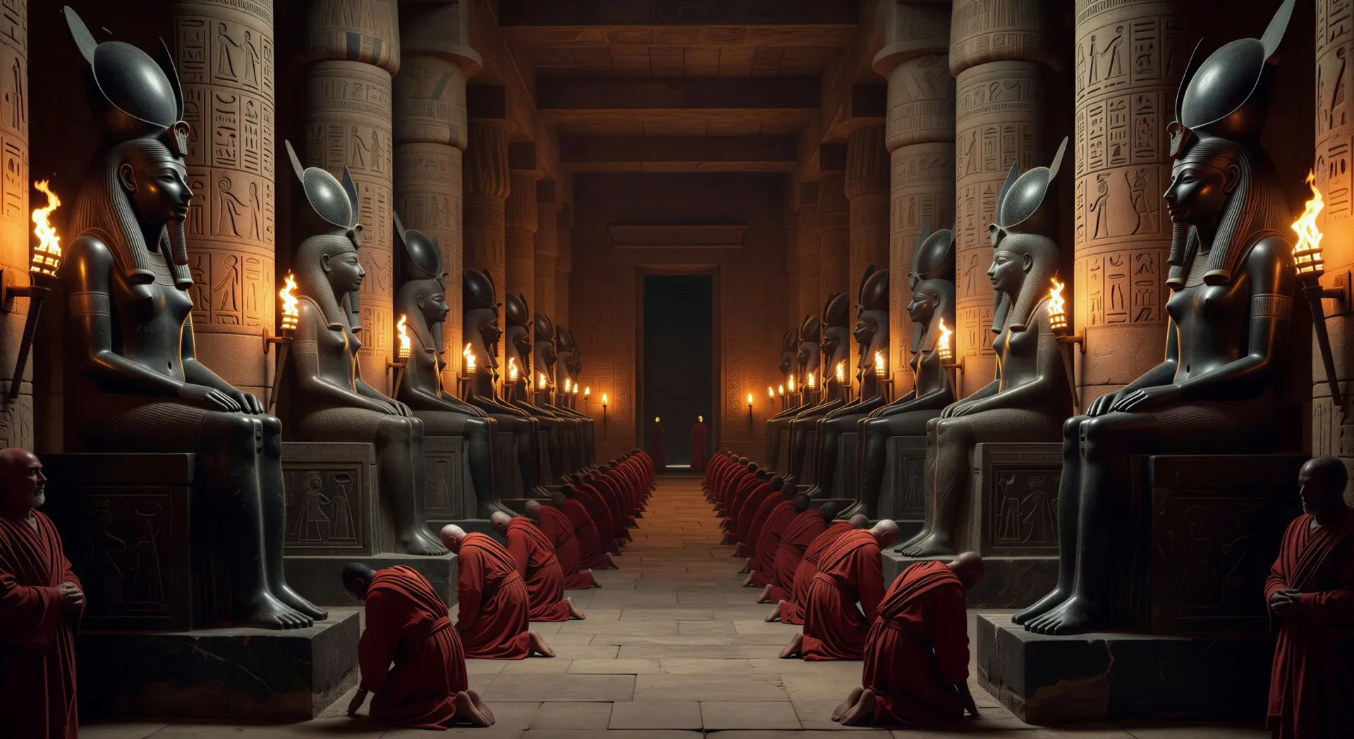 The temple of Sekhmet at Memphis