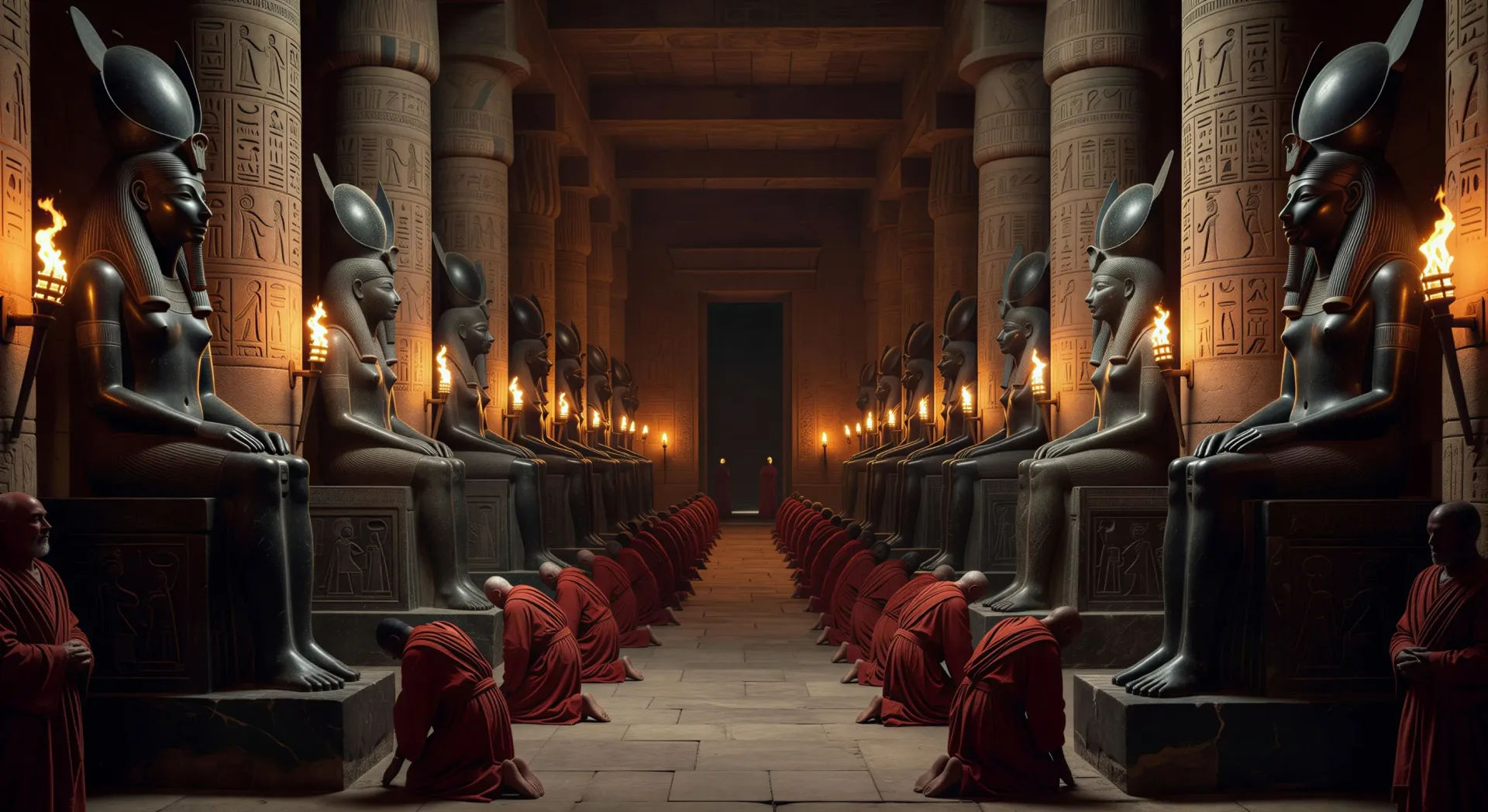 The temple of Sekhmet at Memphis