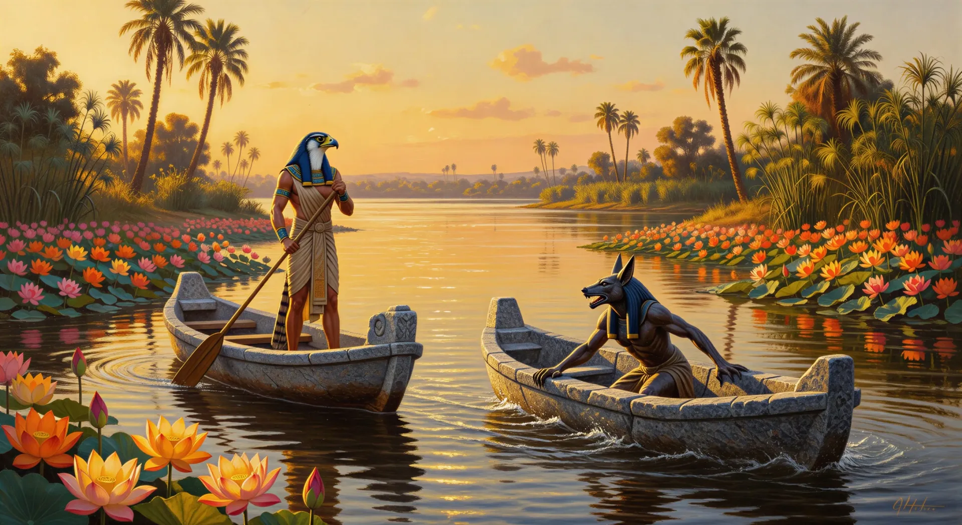 Stone-boat race