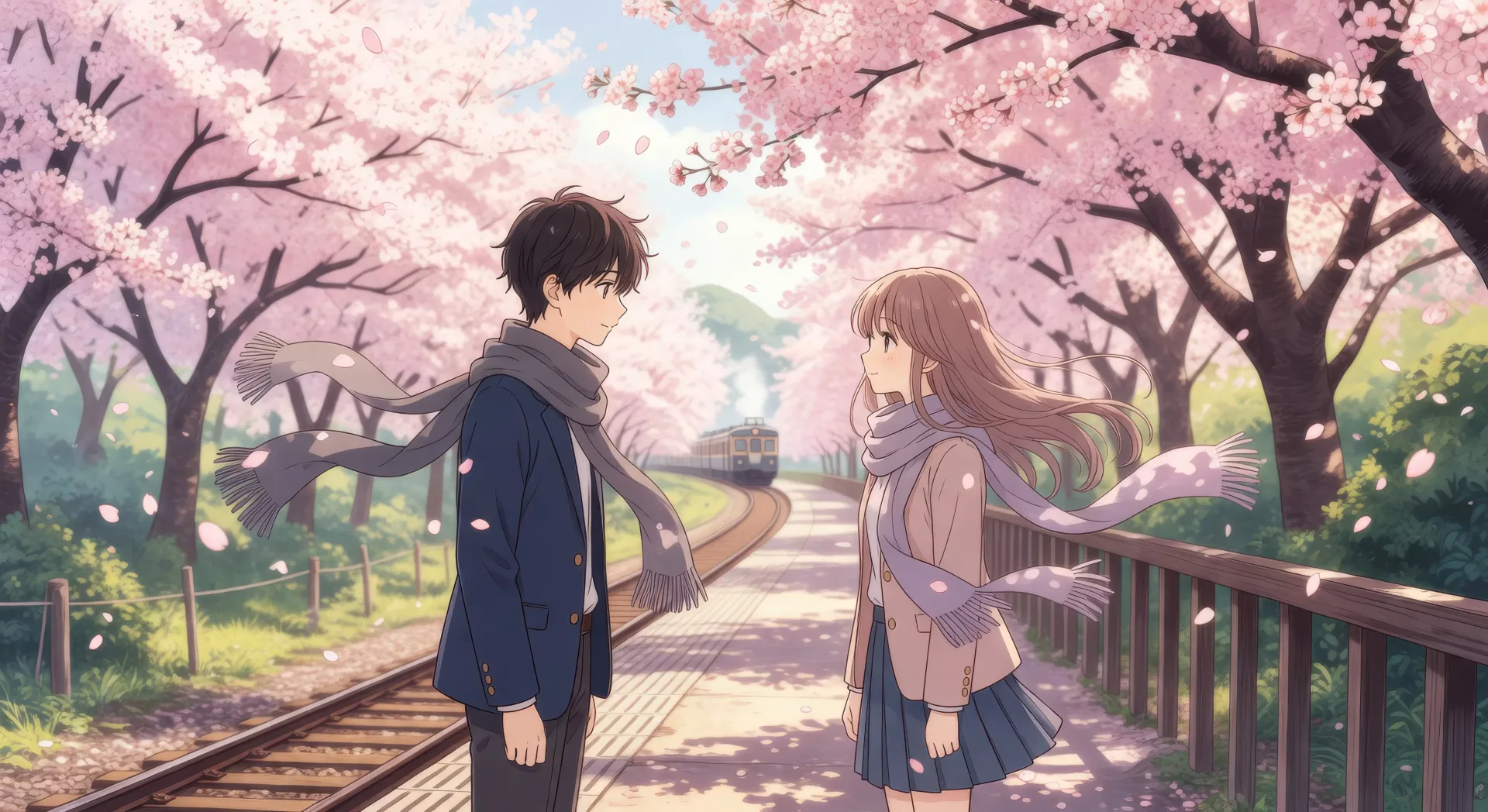 Confession at the sakura platform