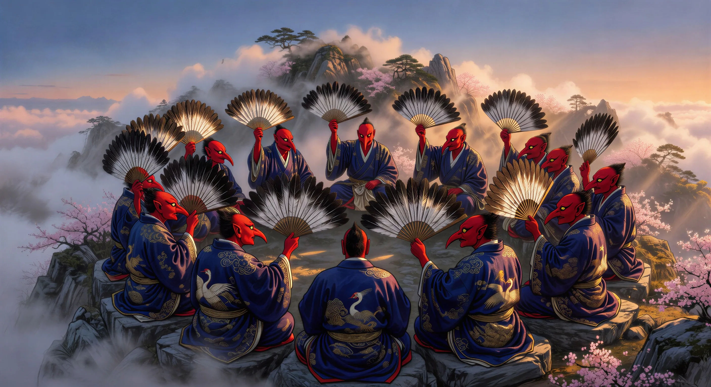 Consejo de tengu en la cumbre