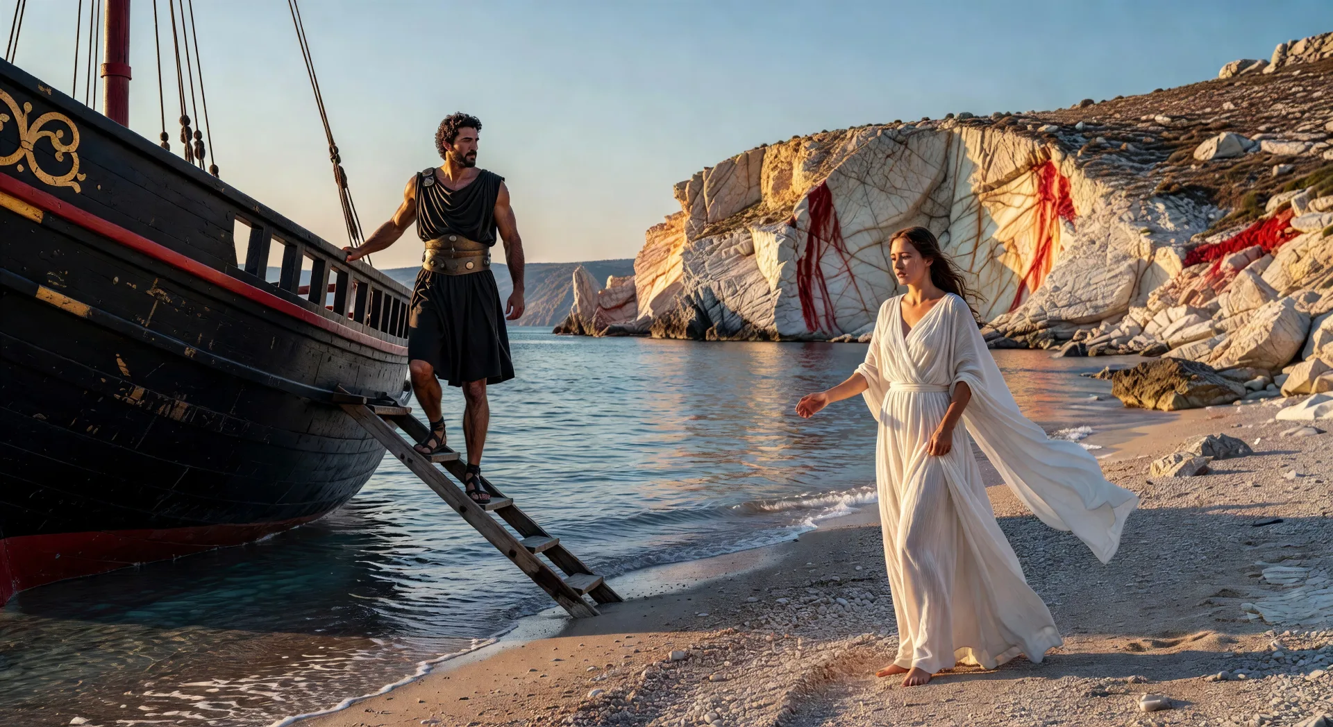 Theseus abandons Ariadne on Naxos