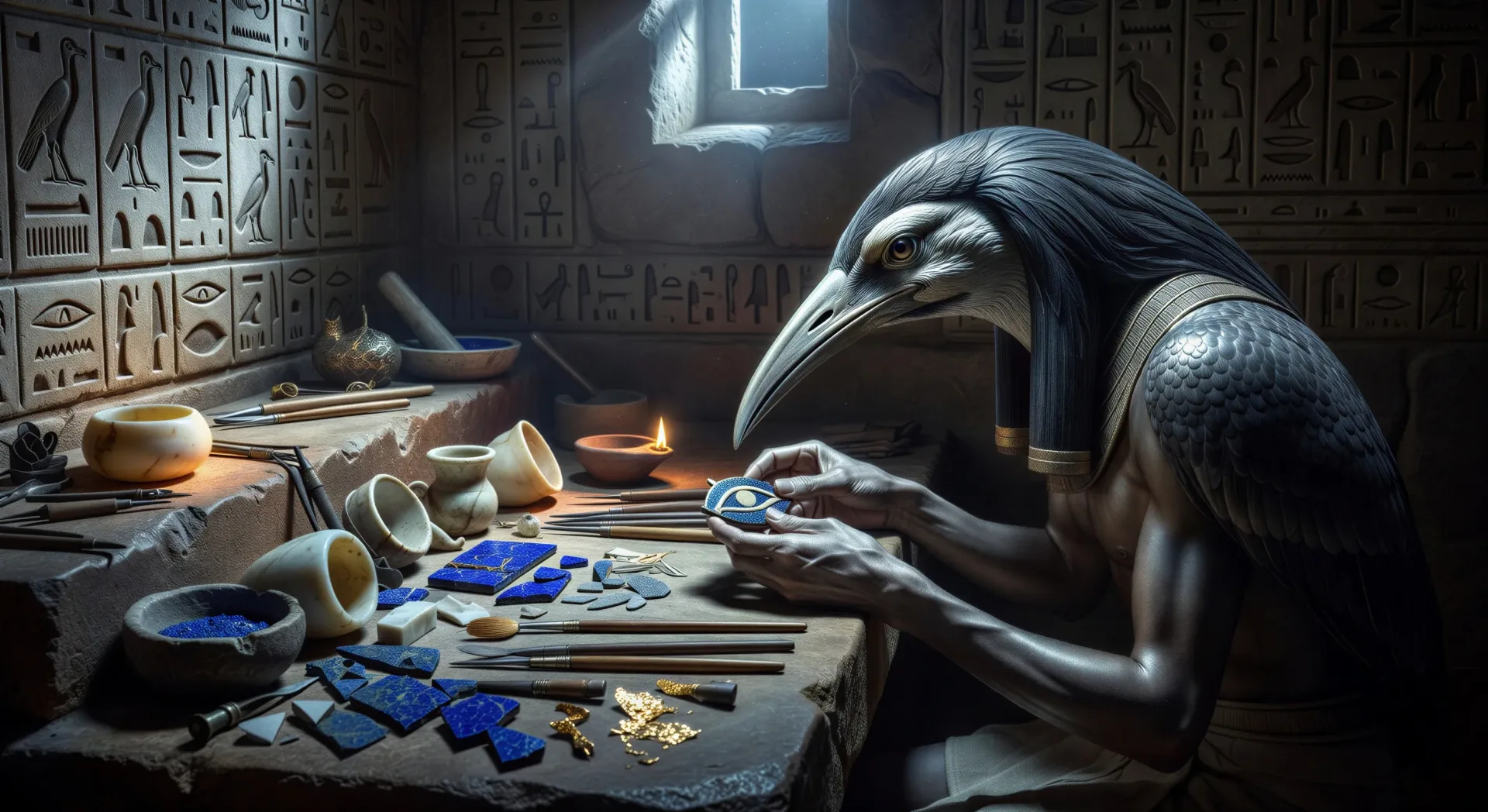Restoration of the eye of Horus