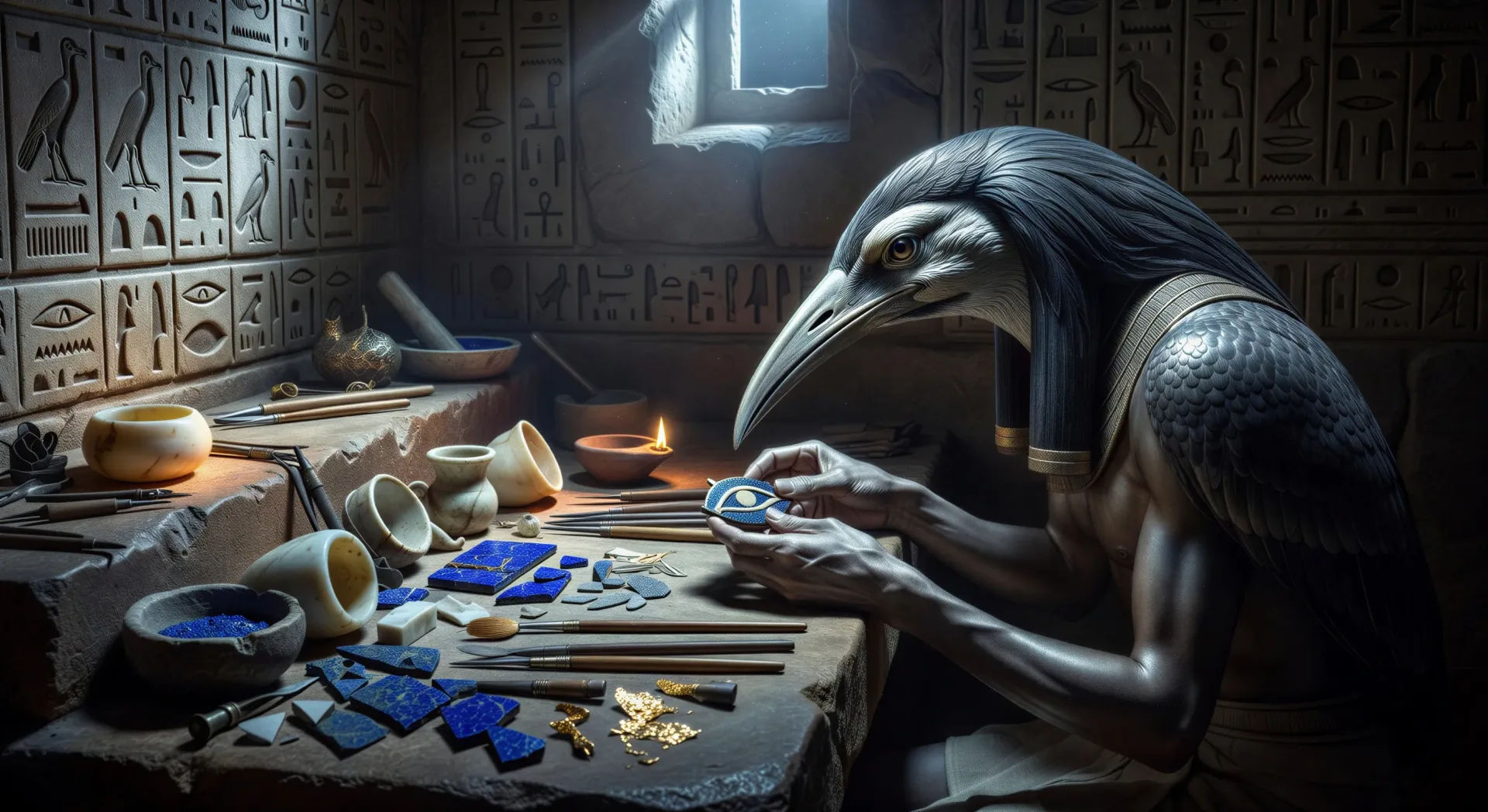 Restoration of the eye of Horus
