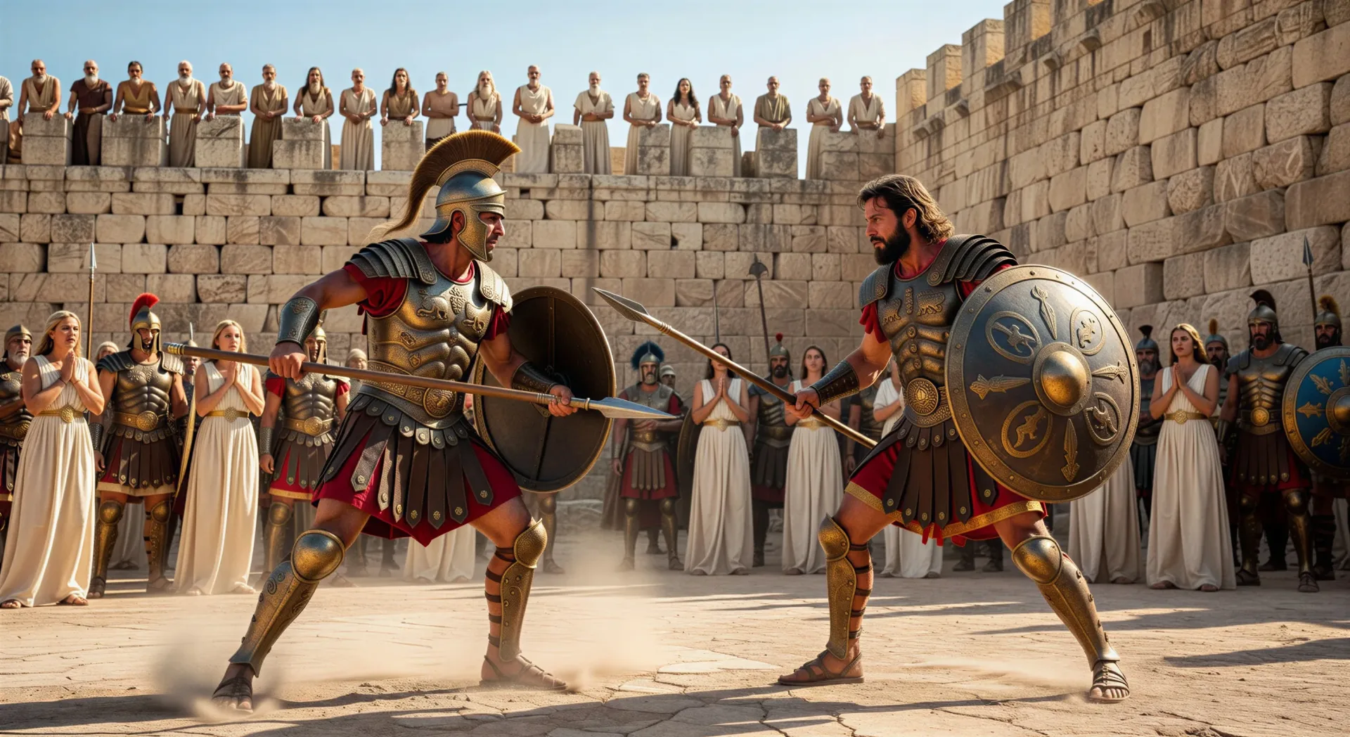 Achilles and Hector duel
