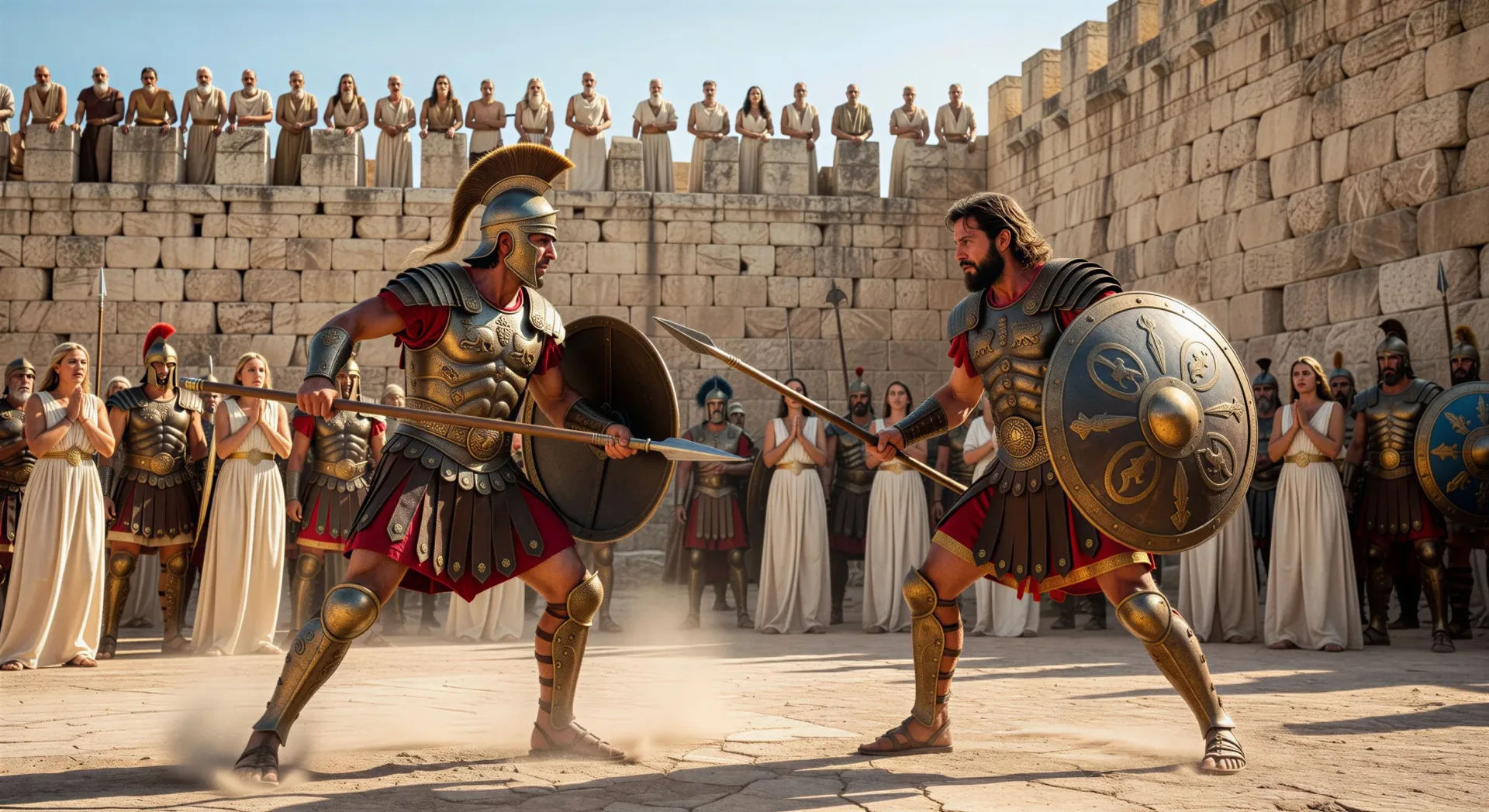 El duelo de Aquiles y Héctor