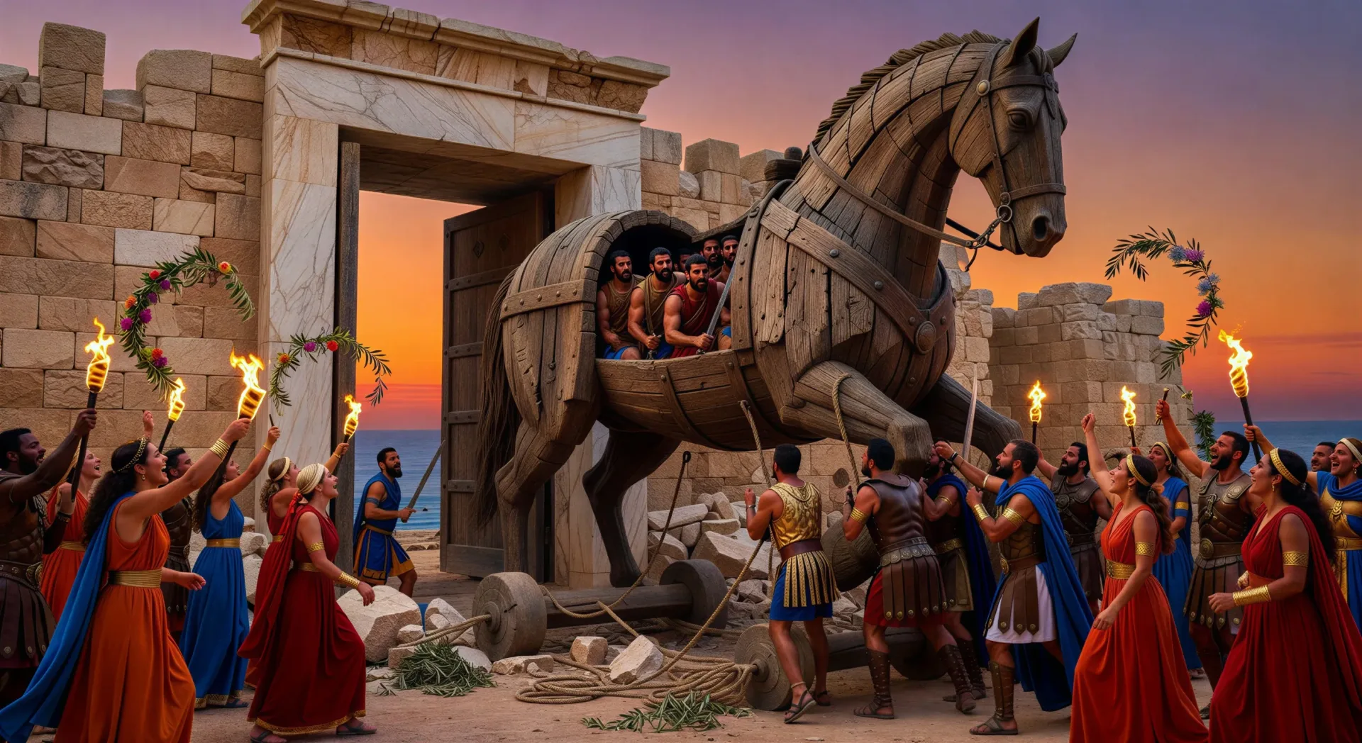 The Trojan Horse rolls into Troy