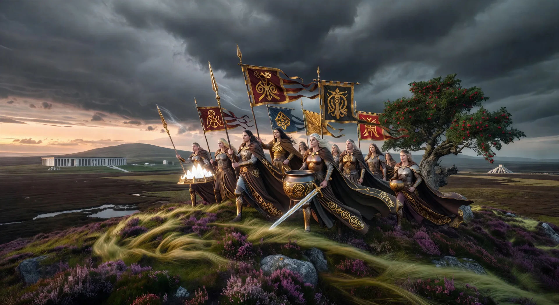 Arrival on the dark clouds