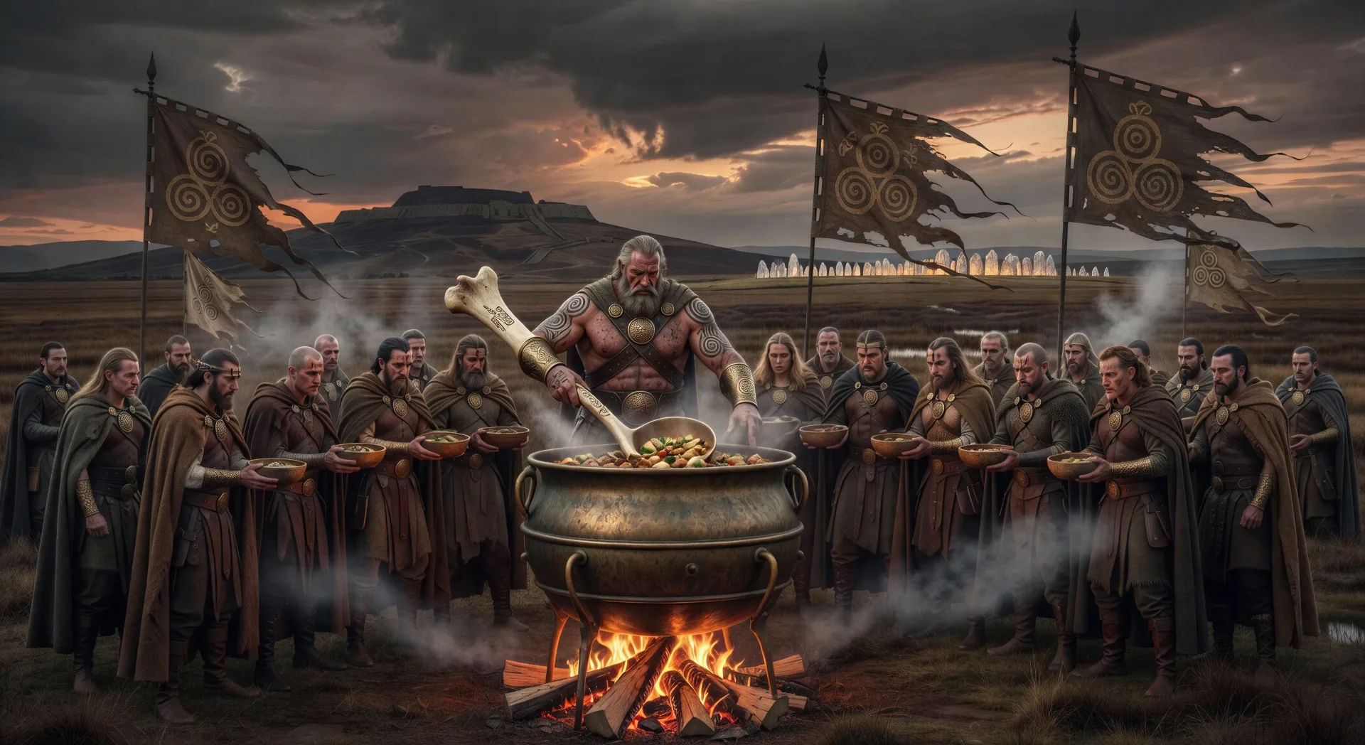 Der Kessel des Dagda im Kriegslager