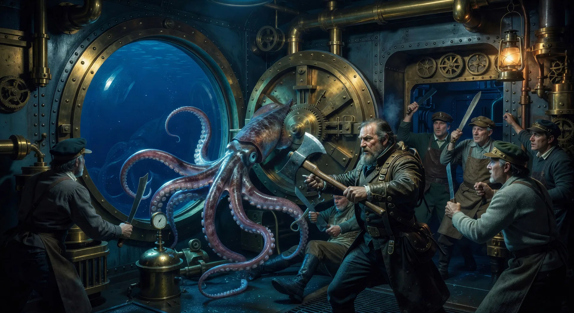 The giant squid attack