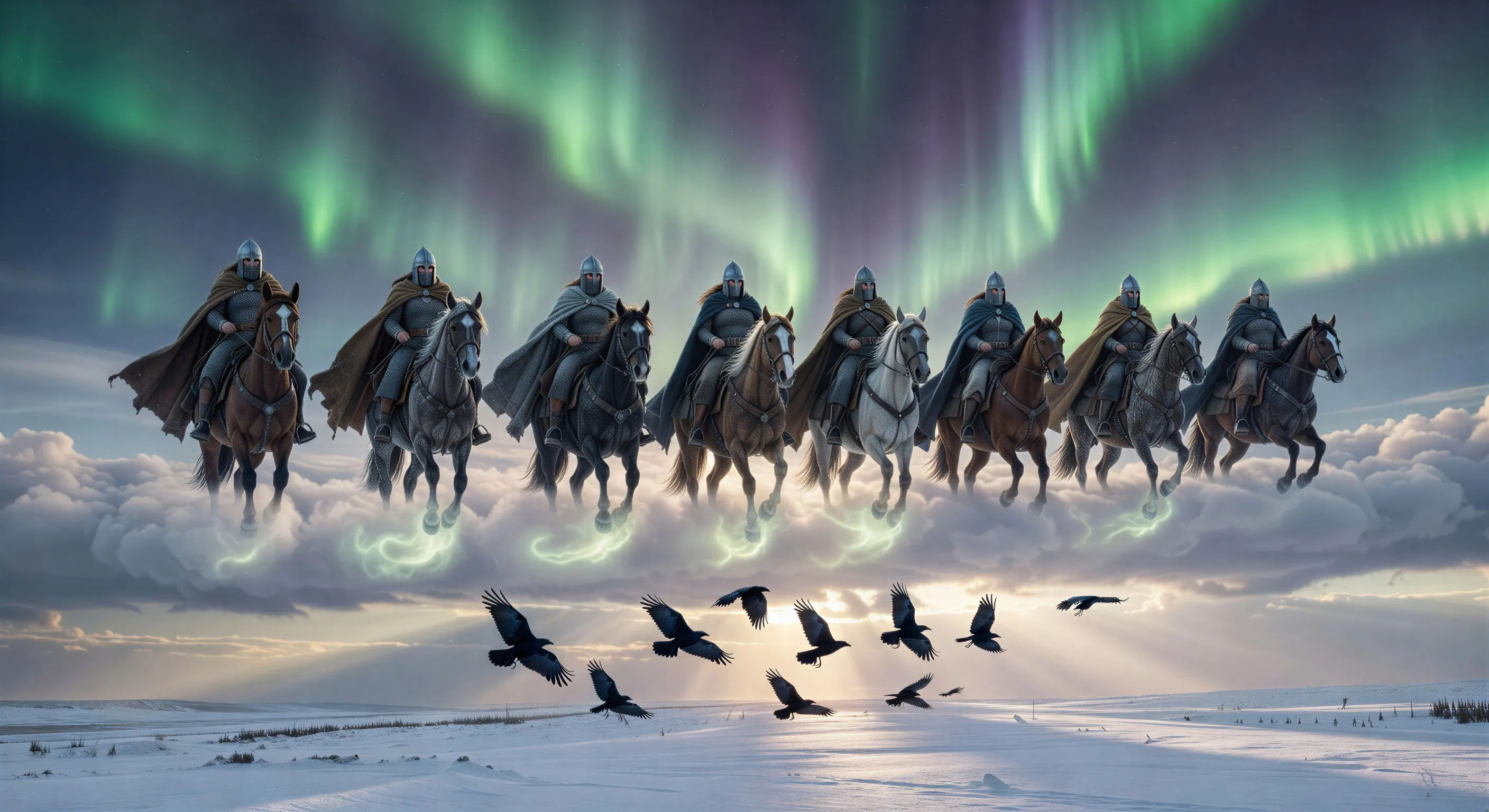The Valkyrie ride at aurora