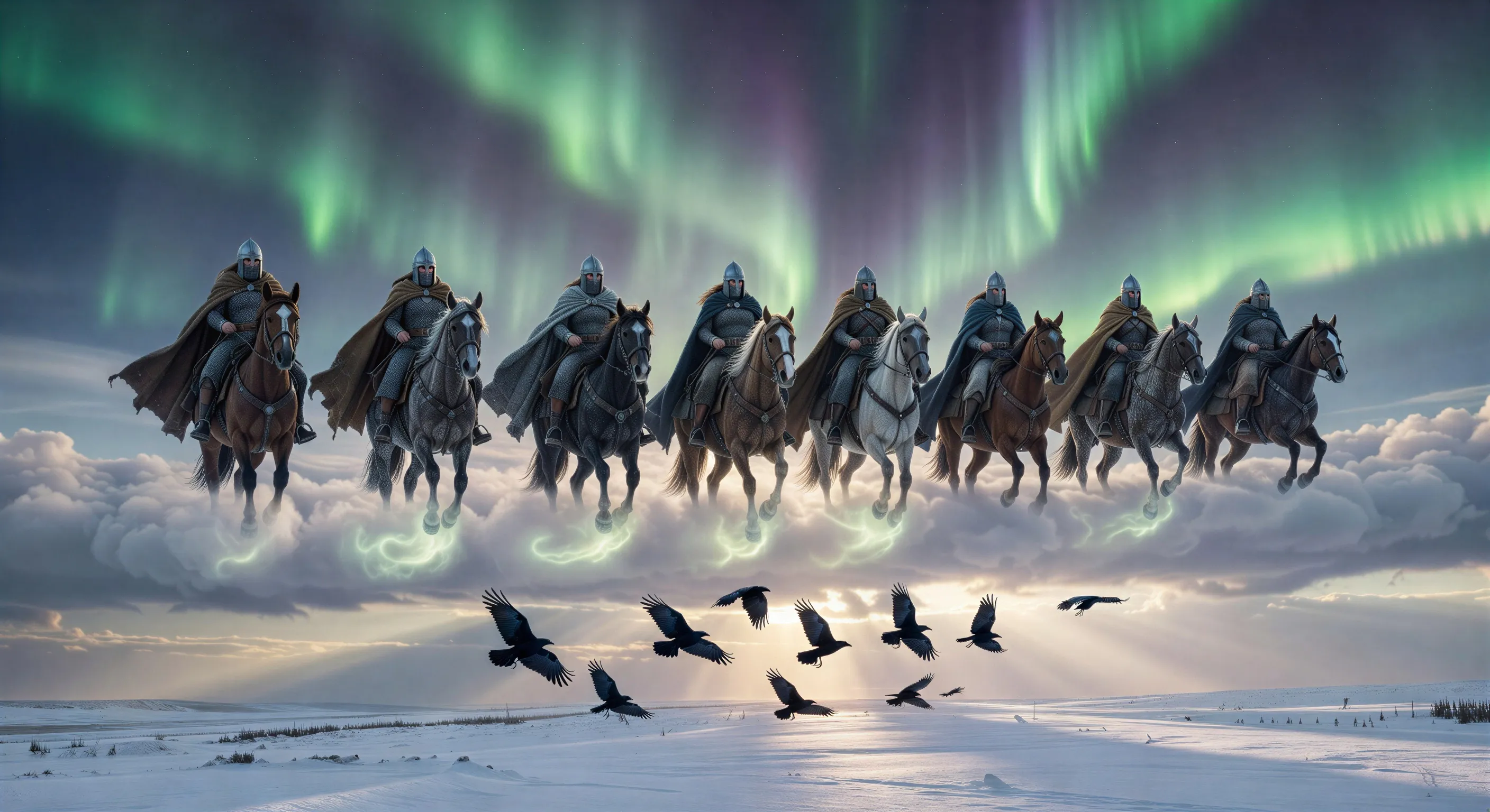 The Valkyrie ride at aurora