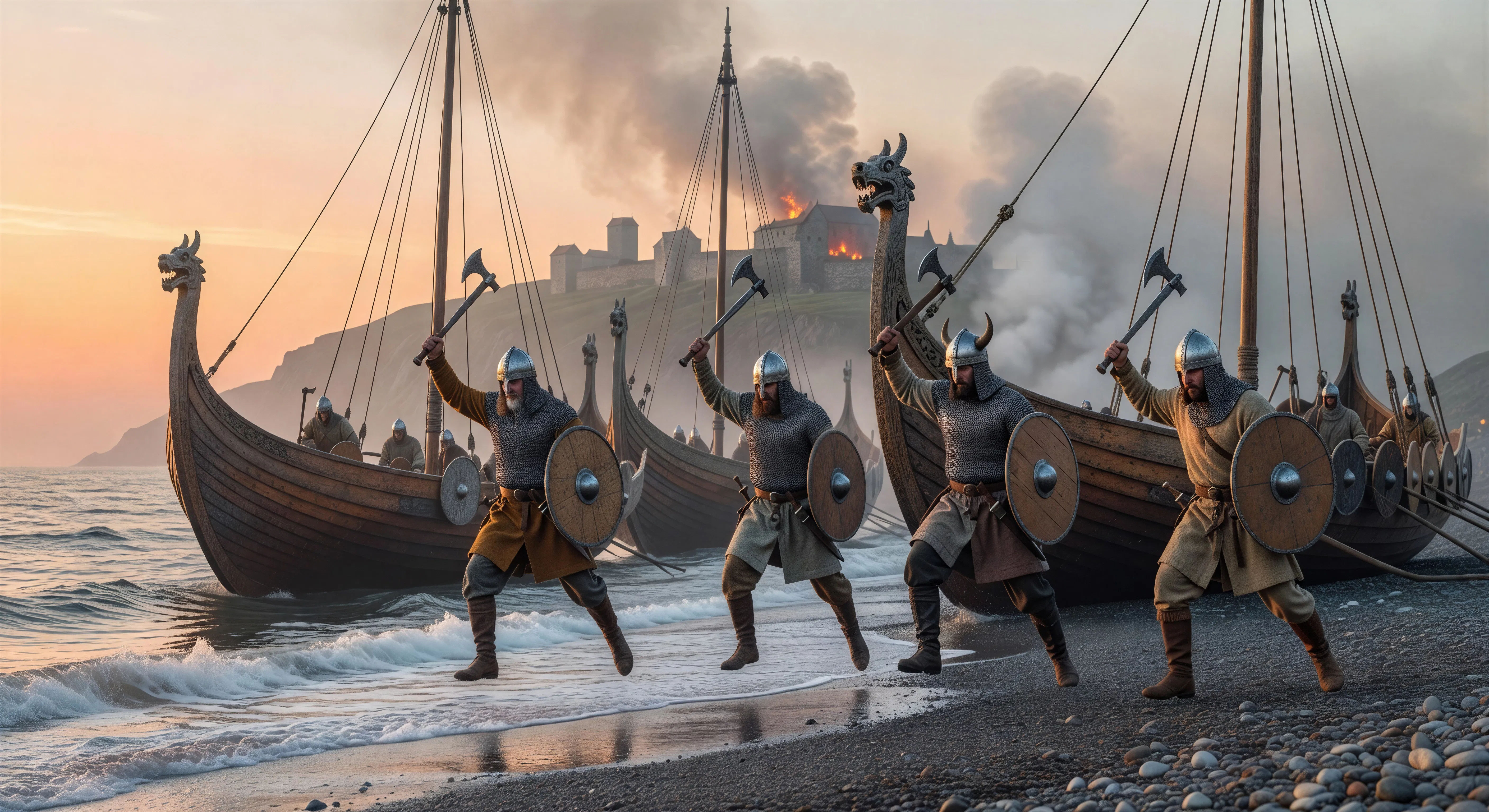 The raid lands