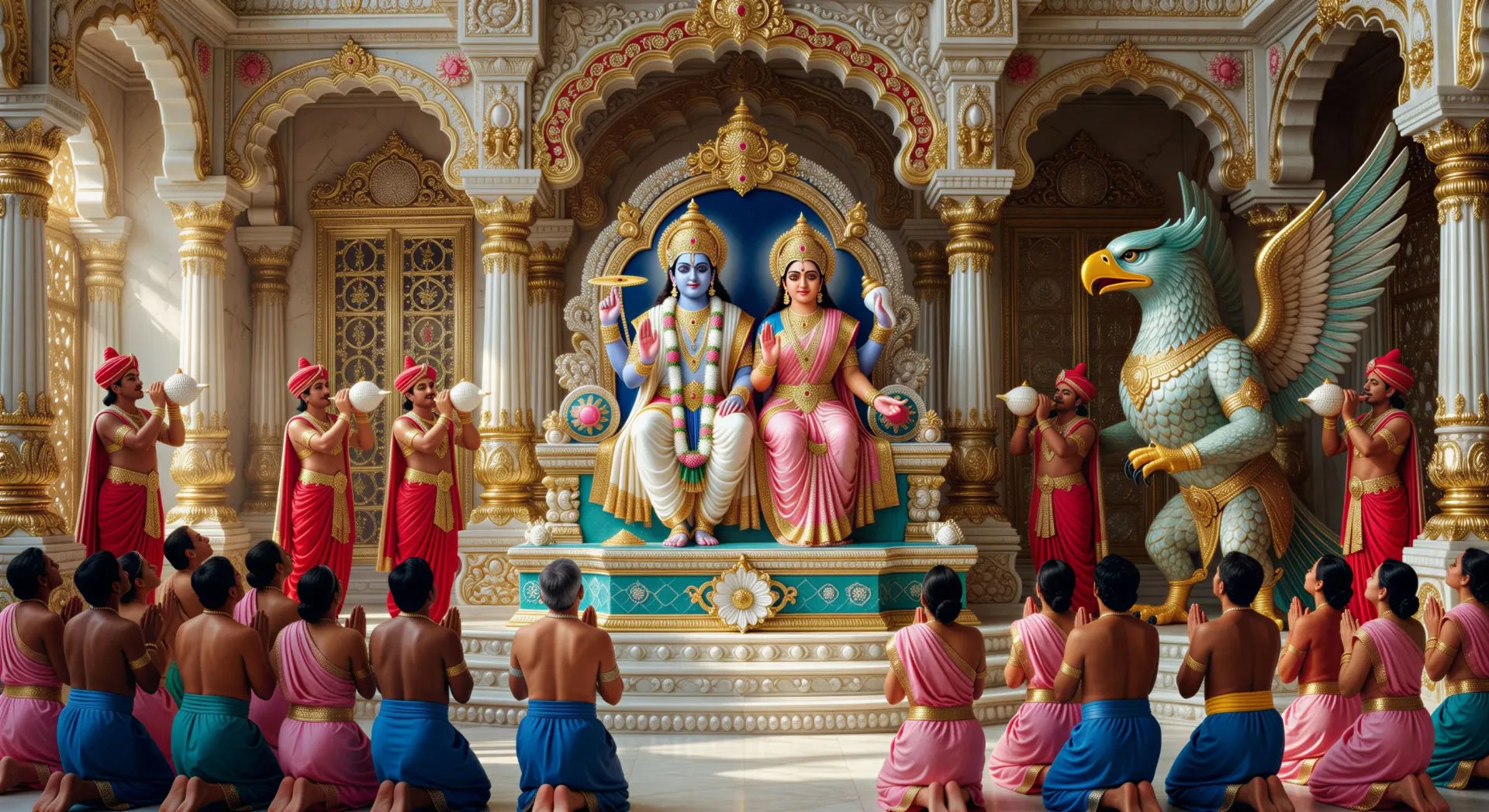 O trono de Vaikuntha