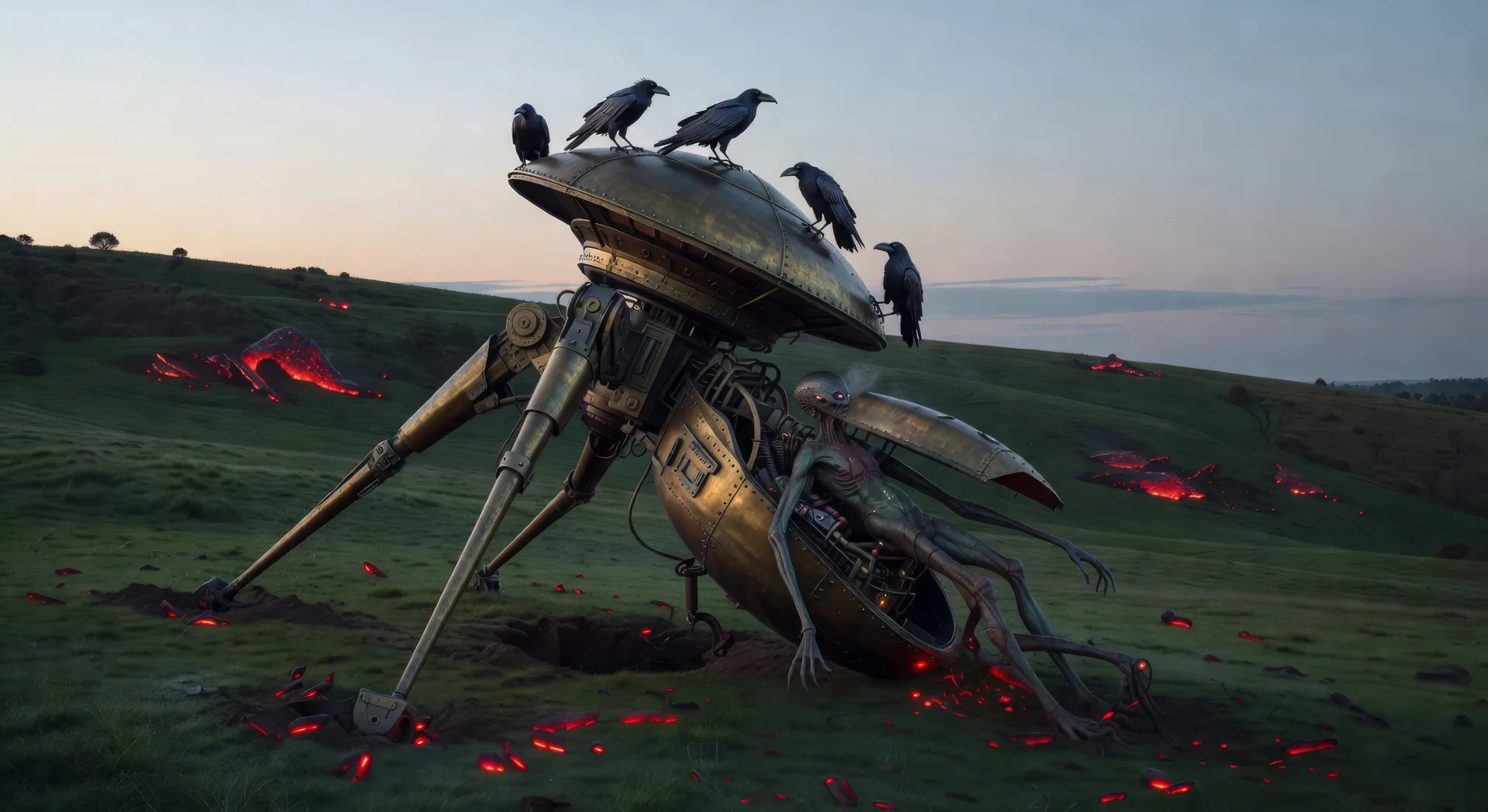 The dead Martian at Primrose Hill