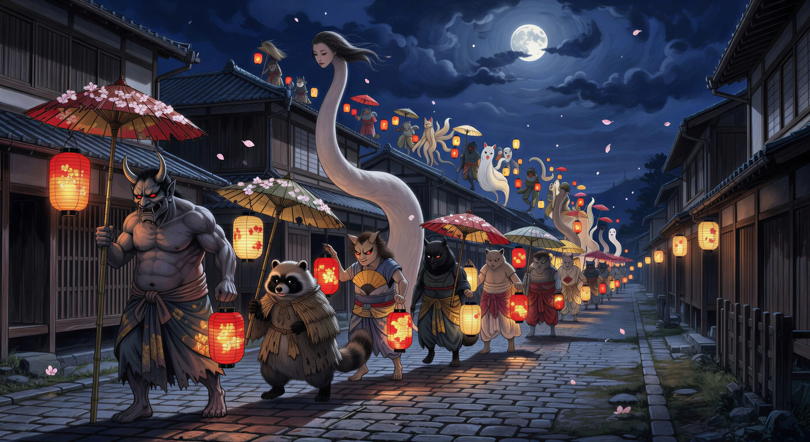 Hyakki Yagyo um Mitternacht