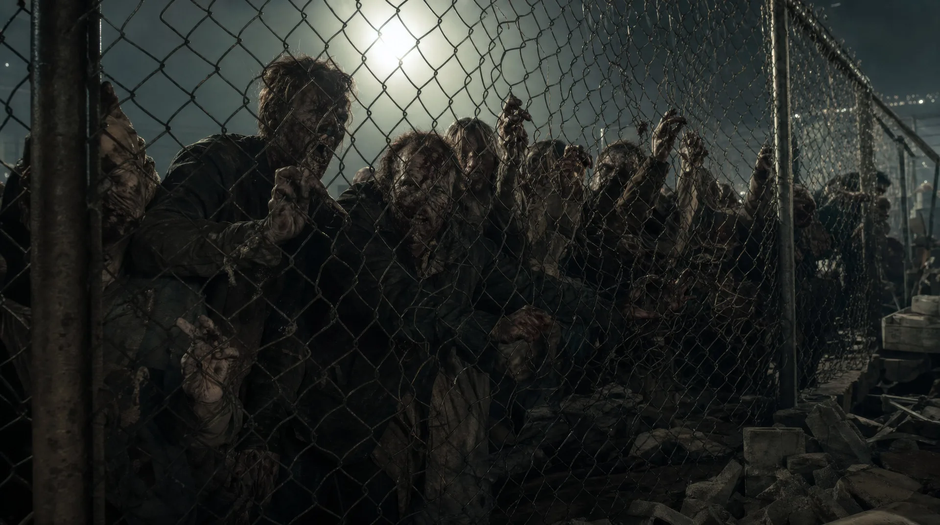 The horde at the fence
