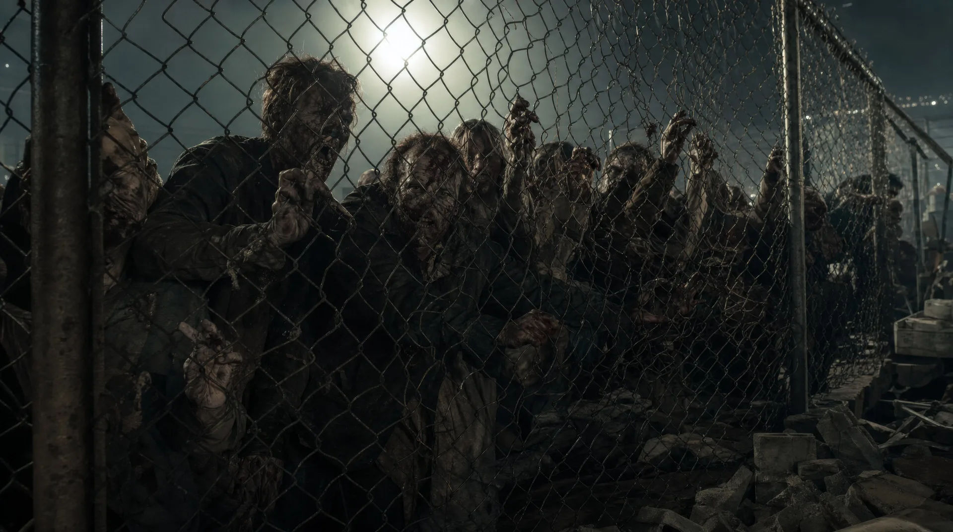 The horde at the fence